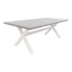 VDG Verona Betonlook Tuintafel 220 X 100 Cm. - White