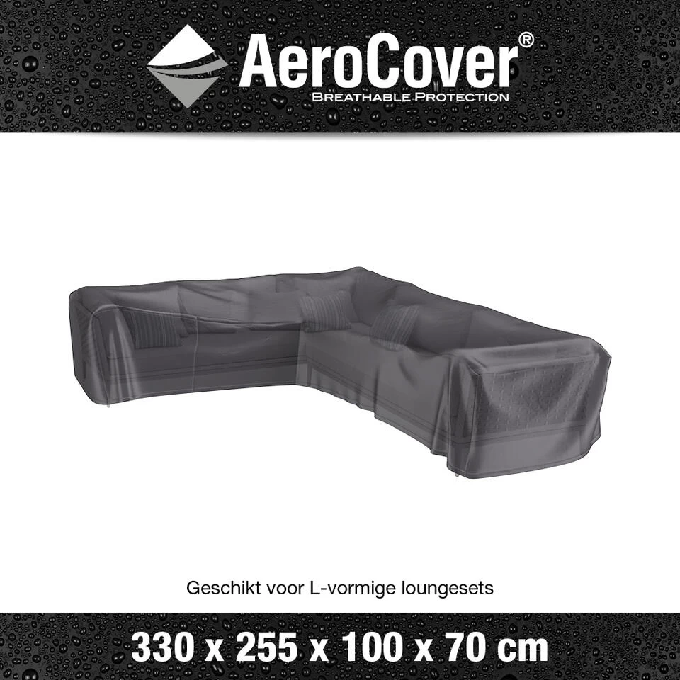 Aerocover Loungesethoes L-vorm 330x255 Cm - Links - Afbeelding 2