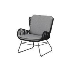 Exotan Loungestoel Outdoor Grace - Touw - Antraciet - Set Van 2