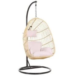 Beliani Hangstoel CASOLI - Natuurlijk Pe Rotan