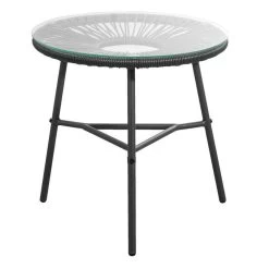 Bijzettafel Formentera - Antraciet - 50xØ50 Cm